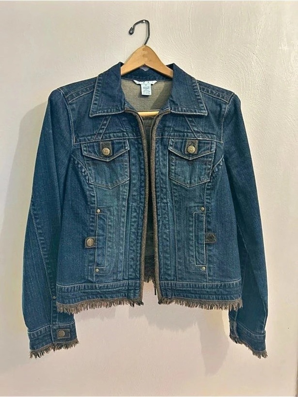 Miss Me Women's Blue Denim Jean Jacket